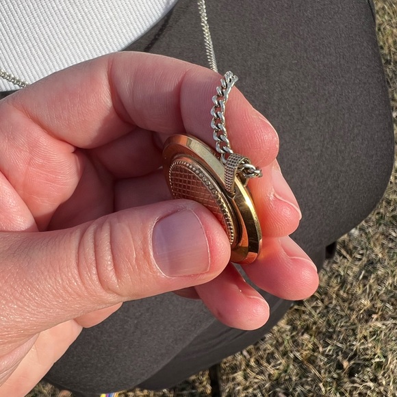 Vintage Arpeggio 17 jewels antimagnetic Swiss made pendant watch gold necklace - Picture 14 of 16